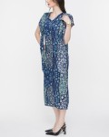 SIXDO V-Neck Silk Loose Dress